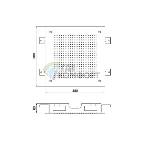 Потолочная душевая лейка Almar VELVET 380x380 мм, нержавеющая сталь, элегантный дизайн (E044279.MS) - фото 2