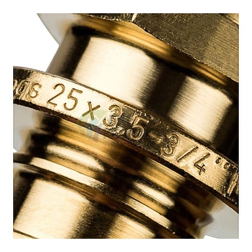 Переходник для труб из сшитого полиэтилена STOUT с наружной резьбой НР 25 x R 3/4 аксиальный - фото 6