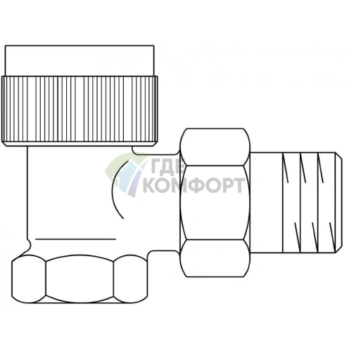 Термостатический вентиль серии A 3/4 угловой Oventrop - фото 4