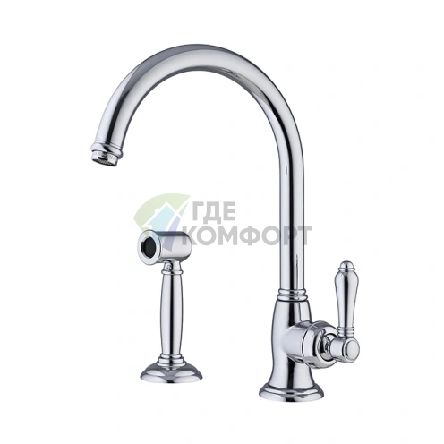 Смеситель для кухни Nicolazzi Cucina El Capitain с выдвижной лейкой, хром (3456WSCR75C) - фото 1