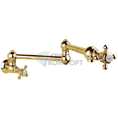 Складной кухонный излив Nicolazzi El Capitan с запорным вентилем в цвете Gold (1451GO69) - фото 1