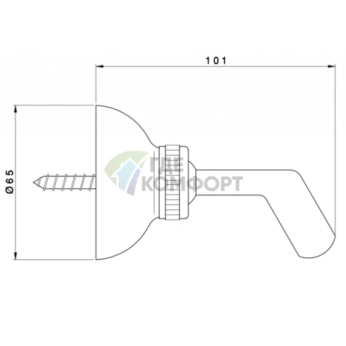 Держатель для ручного душа Nicolazzi — хром (C7125CR) - фото 2