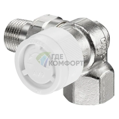 Клапан термостатический Oventrop AV9 1/2 (DN 15) М30x1-5 1183473 угловой трехосевой правый - фото 1