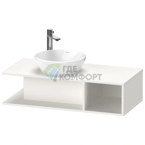 Стильная подвесная тумба Duravit D-Neo Compact белая глянцевая 260x1000x480 мм (DE491902222) - фото 1