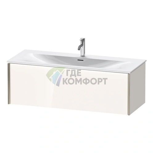 Раковина Duravit Viu мебельная с переливом, нажимным выпуском, 1230x490 мм, белый (2344120000) - фото 1