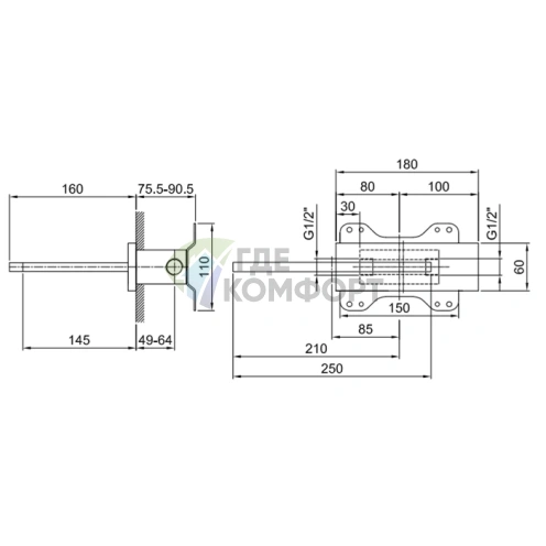 Внутренняя часть для излива Fantini Milano 5041B/5042B (31 00 5041A) - фото 2