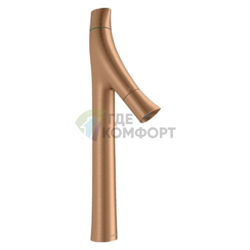 Элегантный органический смеситель AX Starck для раковины 240 мм в цвете шлифованная бронза (12013140) - фото 1