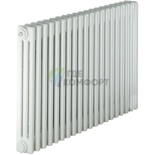 Трубчатый стальной радиатор Zehnder Charleston Z-3057/20 секций с боковым подключением N12 3/4 RAL 9016 - фото 1