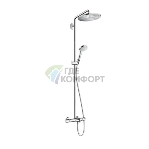 Душевая система HG Croma E 280 1jet с термостатом и отдельно стоящей лейкой (26792000) - фото 1