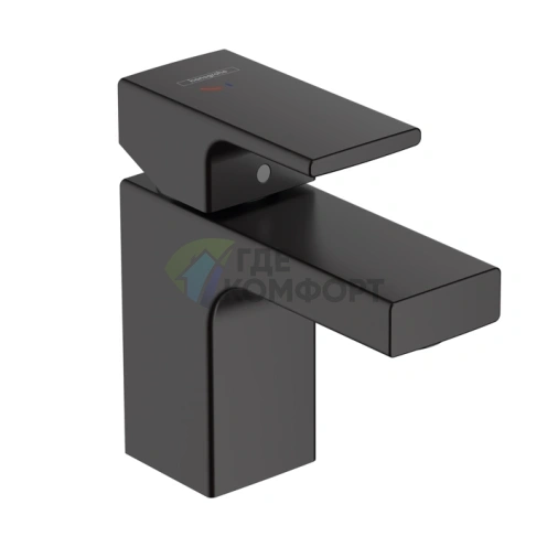 Смеситель для раковины Hansgrohe Vernis Shape матовый черный (71593670) - фото 1