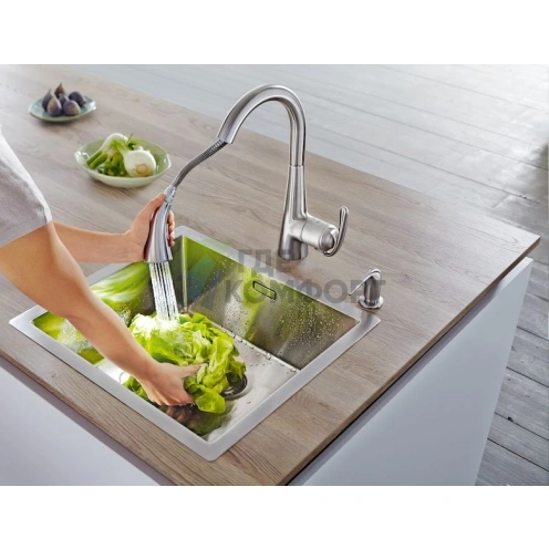 Смеситель Grohe Zedra для кухни с выдвижной лейкой - фото 2