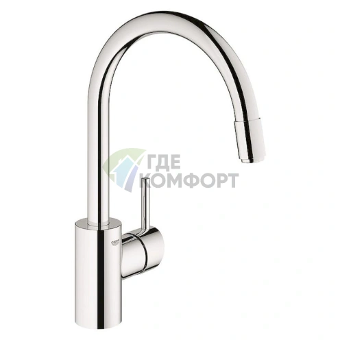 Смеситель для кухни Grohe Concetto: высокий излив из нержавеющей стали - фото 1