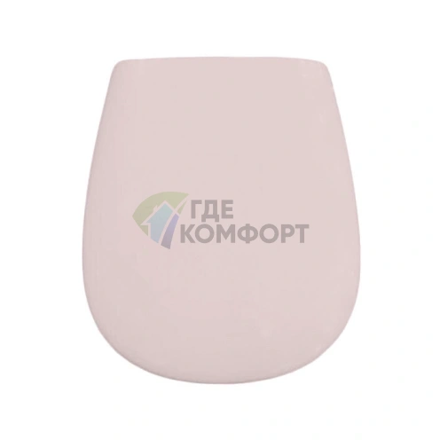 Крышка-сиденье для унитаза Artceram AZULEY с системой плавного спуска, цвет розовый матовый/хром (AZA001 33 71) - фото 1