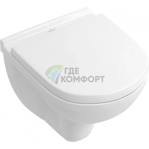 Подвесной унитаз Villeroy & Boch O.Novo 5688HR01 безободковый, цвет alpin - фото 1