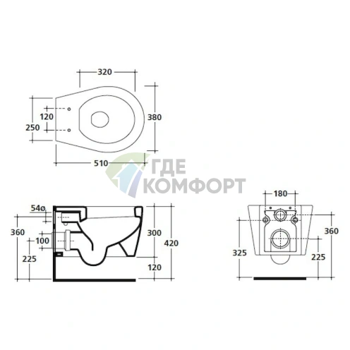 Подвесной унитаз Galassia Xes 9907 с инсталляционной системой – современный дизайн и комфорт - фото 7
