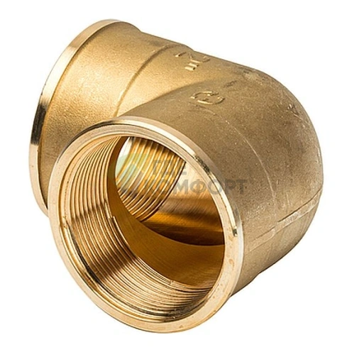 Угольник Stout внутренняя/внутренняя резьба латунный ВВ 2 - фото 2