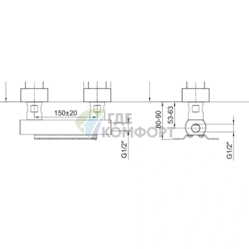 Картридж для напольного смесителя Fantini 1/2 (19 00 1680A) - фото 2