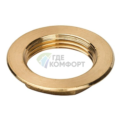 Контргайка STOUT с упором 1 латунная - фото 2