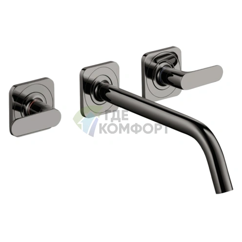 Смеситель для раковины AX Citterio M: полированный черный хром (34315330) - фото 1