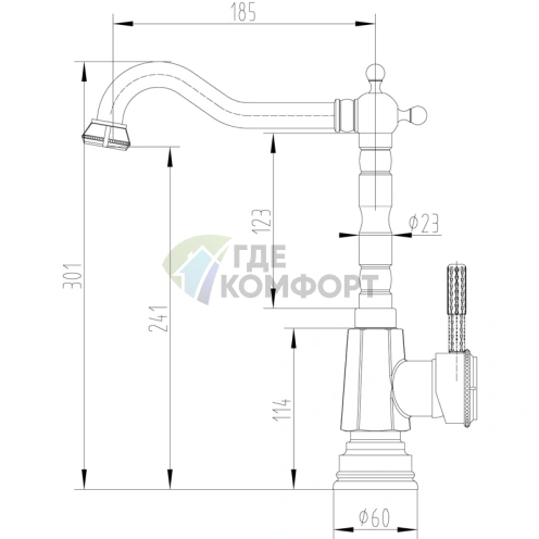 Смеситель Lemark Jasmine LM6605ORB для кухни с выдвижным изливом - фото 1