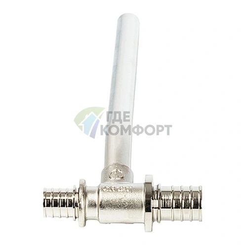 Stout Трубка для подкл-я радиатора-Т-образная 20/15/25 для труб из сшитого полиэтилена аксиальный - фото 3