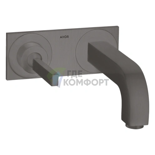 Смеситель для раковины AX Citterio цвет шлифованный черный хром (39115340) - фото 1