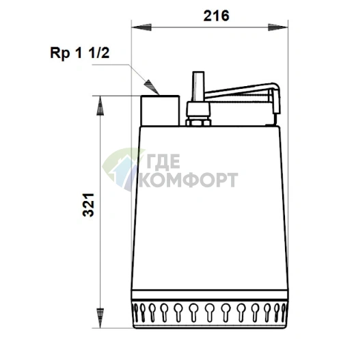 Дренажный насос Grundfos Unilift AP 12.40.06.1 - фото 3