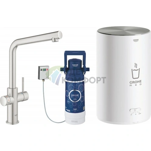 Кухонный смеситель Grohe Red II Duo со встроенным водонагревателем - фото 1