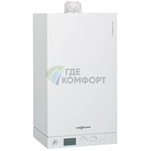 Газовый конденсационный настенный котел Viessmann Vitodens 100-W 35кВт B1KC035 сжиженный газ фото 1
