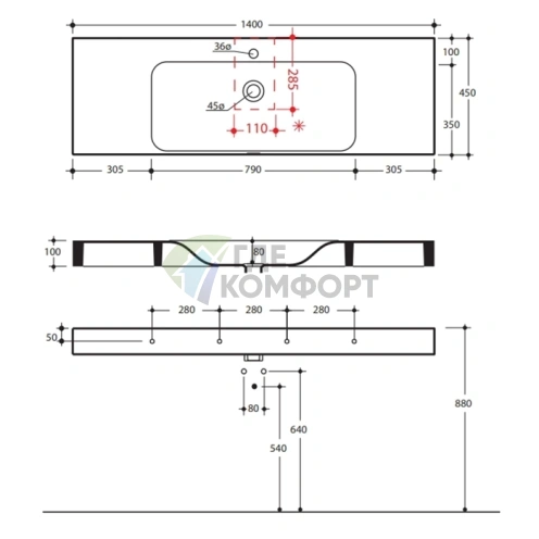 Подвесная конструкция KERASAN Cento с хромированной стойкой и стеклянной полкой 140x45 см (упаковка-2 коробки) 9128K1cr фото 3
