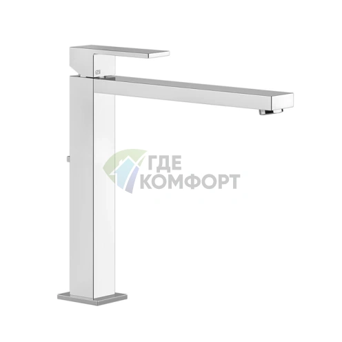 Смеситель для раковины Gessi Rettangolo с донным клапаном и высоким изливом (11923#031) - фото 1