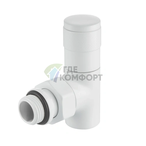 Набор дизайн-вентилей Royal Thermo PIANO 1/2 белый, RTE 56.0012, НС-1422581 - фото 2