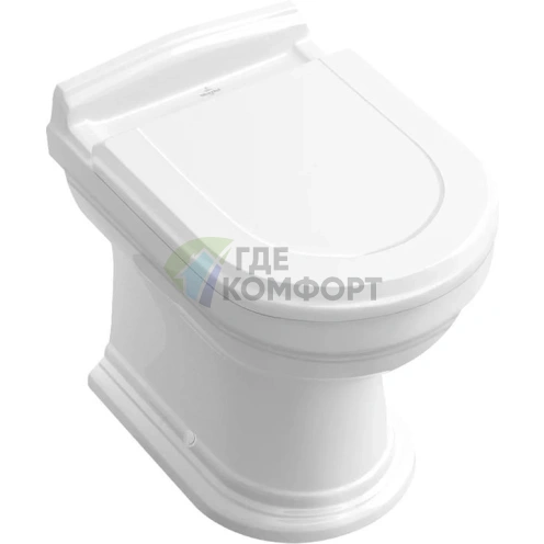 Унитаз приставной Villeroy & Boch Hommage 6663 10R1 цвета Alpin - фото 2