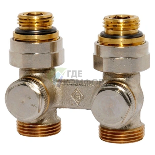 Узел нижнего подключения Heimeier Vekotec 3/4 x1/2 прямой - фото 1