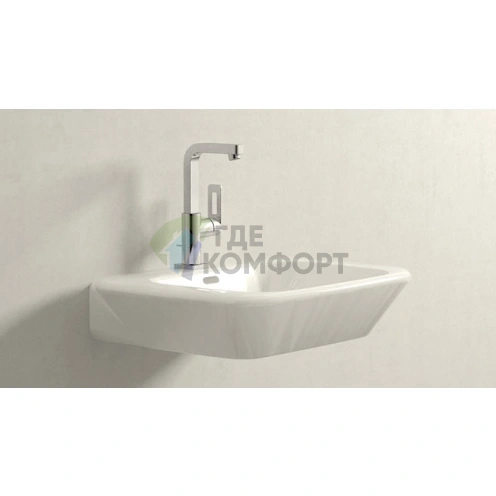 Стильный настенный смеситель Grohe Quadra 23297000 для раковины - фото 8