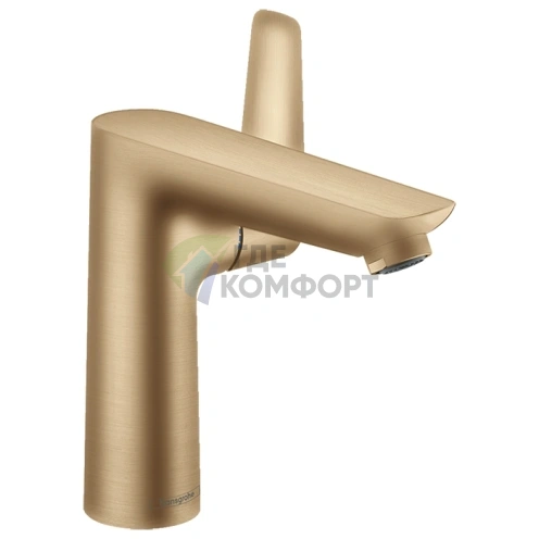 Смеситель для раковины Hansgrohe Talis E 150 — шлифованная бронза, донный клапан (71754140) - фото 1