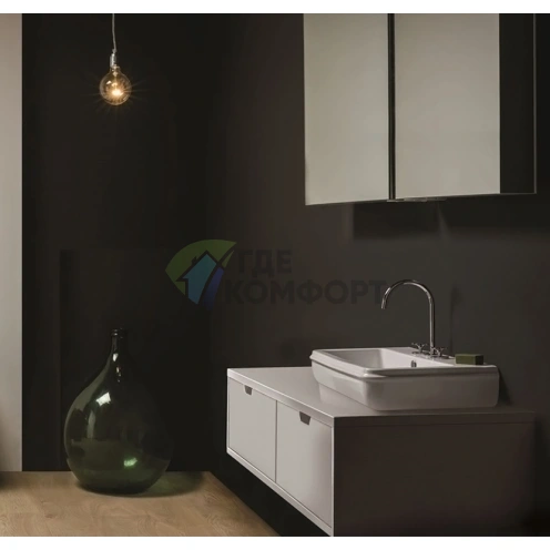 Подвесная раковина AZZURRA CHARME 68x46 см, белая, с отверстием под смеситель - фото 4