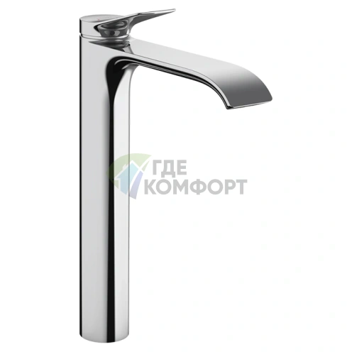 Смеситель для ванны HANSGROHE VIVENIS с высоким изливом, однорычажный, хром (75040000) - фото 1