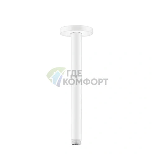 Потолочная система для верхнего душа 300 мм, матовый белый (27389700) - фото 1