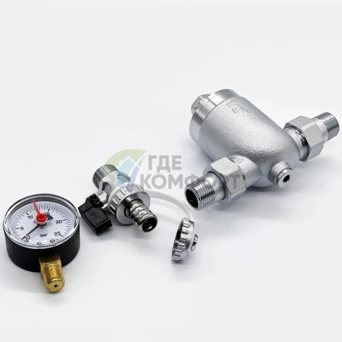 Фильтр Zeissler 100 мкм, с манометром, ZSf.302.0104N 1/2