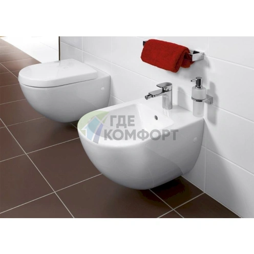 Комплект унитаза Villeroy & Boch Subway 2.0 с инсталляцией Geberit Duofix и сиденьем с микролифтом - фото 5