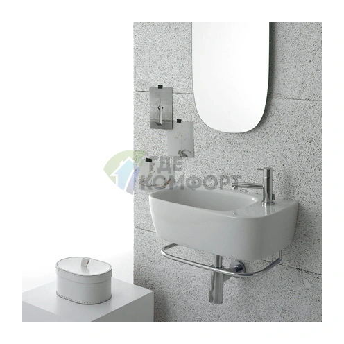 Подвесная раковина Globo Genesis 50x30x15 см - фото 1