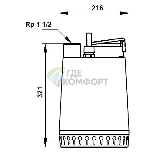 Дренажный насос Grundfos Unilift AP 12.40.06.A1 - фото 4
