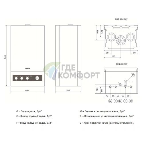 Газовый настенный двухконтурный котел Leberg Design 20 ASF - фото 2