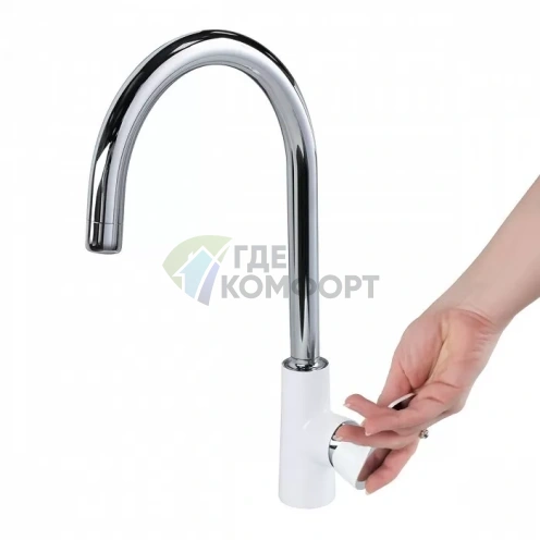 Смеситель Iddis Cloud для кухни с выдвижным изливом - фото 3