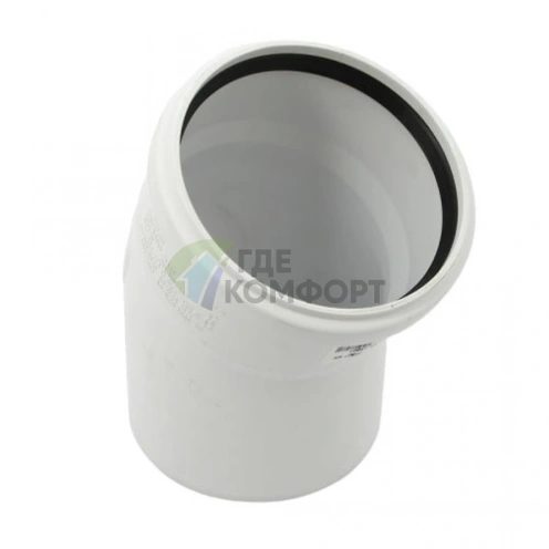 Отвод канализационный Raupiano Plus 110х30° REHAU (РЕХАУ - 11234341001) - фото 2