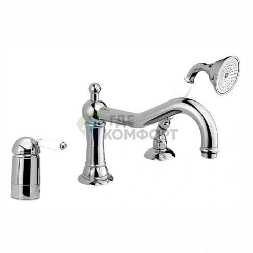 Смеситель для ванны Nicolazzi P.m. Blanc с ручным душем, хром (3449BZ76) - фото 1