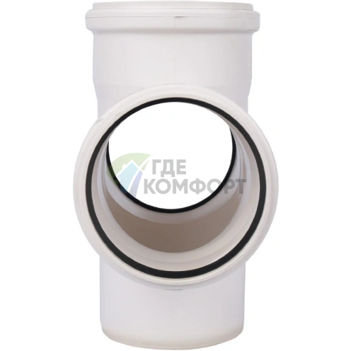 Крестовина канализационная Raupiano Plus 110/110/110/87° одноплоскостная REHAU (РЕХАУ - 11215541001) - фото 3