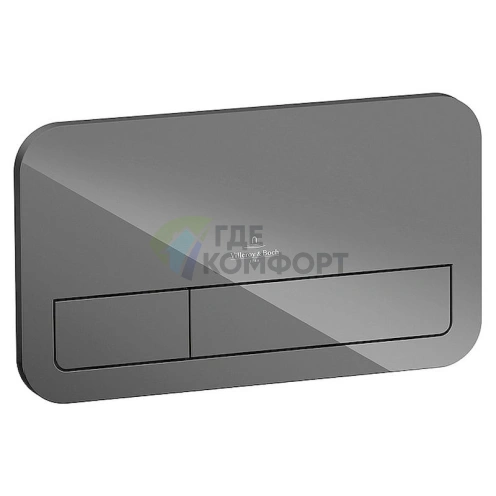 Кнопка смыва Villeroy & Boch Viconnect 922400RA серый глянцевый фото 1