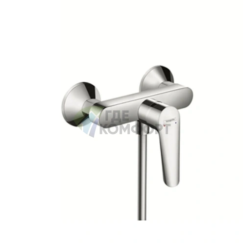Настенный смеситель для душа Hansgrohe Logis E в хроме (71602000) - фото 1